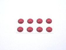 ALEZAN MODELS . ACCESSOIRES 1/43 . SET DE 8 PASTILLES FEUX ROND . ROUGES  . Models price