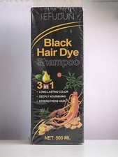 SEFUDUN Black Hair Dye Shampoo 3 in 1 500ml Coloration Cheveux Noirs Anti Gris Hair Dye price