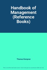 Handbook of Management (Reference Books), Thomas Kempner Reference Books price