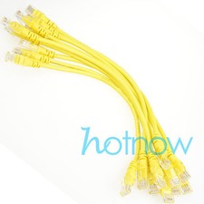 Lot 10 cables/ 8inch 21cm 568B CAT5E UTP Ethernet RJ45 Patch Cable Network Cable Network câble price