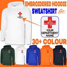 Sweat à Capuche Brodé Personnalisé Votre Nom Département Hôpital Soins Soin de la poitrine price
