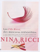 PUBLICITE ADVERTISING 084 1997 NINA RICCI les mascaras irrésistibles Mascaras price