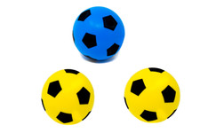 Pack de 3 offres électroniques 17,5 cm mousse football intérieur extérieur football jouet 2jaune + 1bleu Football Equipment price