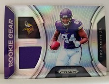 Irv Smith Jr 2019 Panini Prizm Silver Holo Rookie Gear Vikings Jersey RC RG-IS Football Equipment price