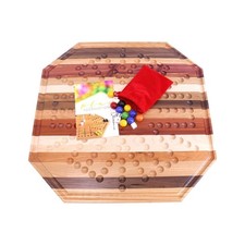 Wahoo Aggravation Marble Game Board Set - Multiple Wood Species - Large 24"... Okey ensembles price