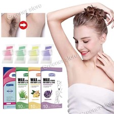 Visage Corps Cire Strips Épilation Papier Accueil Waxing Kit With 10 Clear Wipes Waxing produits et machines price