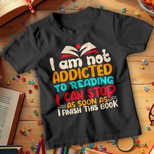 T-shirt garçon fille Reading Addict Journée mondiale du livre, tenues... T-shirt garçon price