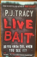 P.J.TRACY  - LIVE BAIT -  PAPERBACK USED Novel enfant price