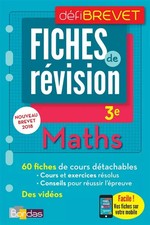 Defibrevet - fiches de révision - maths 3e, Yann Gélébart Livres de révision price