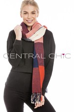 Grande écharpe femme à carreaux tartan pashmina écharpe étole châle jetée * vendeur britannique Shawl price