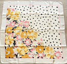 Foulard/Carré/Shawl★Foulard en soie 100% -floral- 24 g★Silk SCARF schal Shawl price