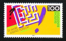 Allemagne 1990 MNH Mi 1453 Sc 1597 Concours de science et technologie des jeu... Science & technologie price