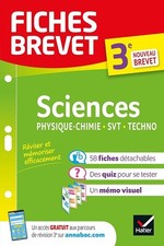 Fiches brevet Sciences 3e : Physique-Chimie, SVT, Technologie - Brevet 2023: fic Science & technologie price