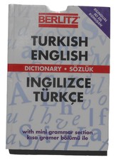 Berlitz Turkish-English Dictionary Dictionnaire Turc Anglais Turc Dictionary price