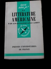 LA LITTERATURE AMERICAINE JACQUES FERNAND CAHEN  LITTERATURE/USA 820 Littérature américaine price