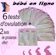 lot de 6 tests d'ovulation fertilité + 2 test grossesse offert envoie rapide Grossesse / Ovulation Test price