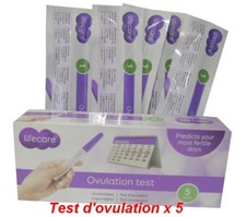 Lot 5 Test d'ovulation Lifecare Grossesse / Ovulation Test price