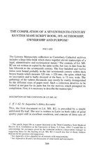 The compilation of a 17thc, Kentish Manuscript book  (its provenance) Compilation Books price