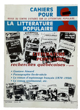 Cahiers pour la littérature populaire  7. 1986. Littérature populaire price