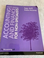 Accounting and Finance for non-specialists by Peter Atrill - Eighth Edition Accounting Finance Books price