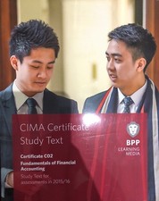 CIMA C02 - Fundamentals Of Financial Accounting Study Text Accounting Finance Books price