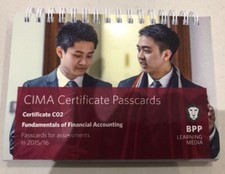 CIMA C02 - Fundamentals Of Financial Accounting Passcards BPP Accounting Finance Books price