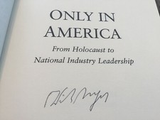 SIGNED - ONLY IN AMERICA : From Holocaust to National Industry Leadership Life Jacket price