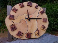Grande horloge murale en bois, neuve, faite main, artisanale, art maison, boutique, bureau, pub Wooden mur Art price