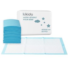 Kikido Alèses à Langer pour Bébé 40x60 cm - 50x Serviettes pour Changer Bébé change Mat price