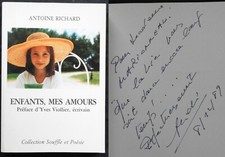 Antoine Richard : ENFANTS, MES AMOURS 1989 (poésie) + envoi de l'auteur Poésie enfant price