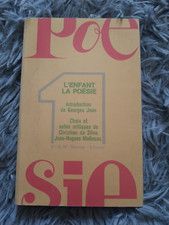 L'ENFANT DE LA POESIE / GEORGES JEAN  DA SILVA  MALINEAU / POEME REVUE MENSUELLE Poésie enfant price