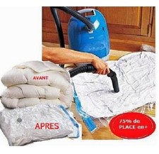Sac Housse Sous Vide à Compresser - Rangement Gain De Place Vêtements Couette Rangement sac price