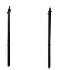 PLAYMOBIL X2 PIQUES MÂTS NOIRS NOIR DRAPEAU MÂT MÉDIÉVAL PICA Mat price