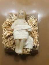 Ancien Enfant Jésus Cire Creche Noël Santon 5,5 Cm  Devineau Cire price