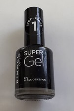 Rimmel Super Gel Nail Polish 070 Black Obsession 12 ml /EBOL Nail Polish price