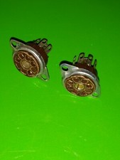 2x support Socket  bakélite 7 broches cablage tube   Nos Sockets price