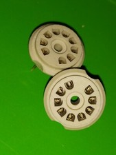 2x Socket support céramique NOVAL tube électronique  circuit imprimer Nos  Sup54 Sockets price