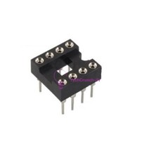 10PCS 8Pin 8 DIP SIP Round IC Sockets Adaptor Solder Type gold plated machined Sockets price