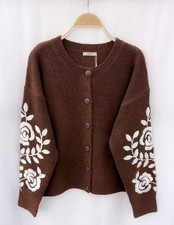 Cardigan chic en Mohair et broderie sur les manches Pull et Cardigan et maille femme price