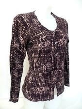gilet fin ♥ LIBERTY ISLAND ♥ Taille M 38 40 marron et rose poudré Femme Pull et Cardigan et maille femme price