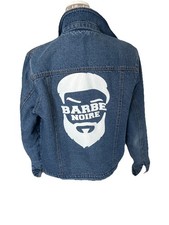 veste jacket trucker  JEAN SHERPA HOMME  ONLY & SONS CUSTOMISE BARBIER TAILLE M Jacket homme price