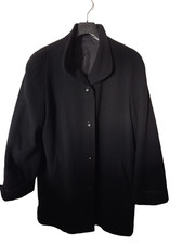 Manteau noir CANDA femme col large laine – élégant & intemporel Manteau femme price