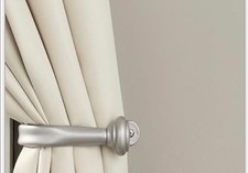 Amazon Basics Support De Rideau Décoratif, Ensemble De 2, Nickel NEUF SCELLÉ Rideau ensemble price