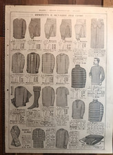 Tissus, Corsets Et Culottes Pour Homme - Milan Début 900 Liste Des Prix - N.46 Corset homme price