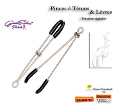 Pinces à Tétons Seins & Lèvres -Réglable- Jeux Adulte Sexy Érotique BDSM (X208) Pinces price