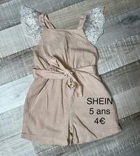 SHEIN 5 ANS FILLE / Combinaison Beige Été Combinaison et Dungarees fille price