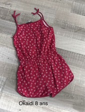 Okaidi 8 Ans Fille : Combinaison Short Rouge Été Combinaison et Dungarees fille price