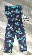 Catimini 6 Ans Fille : Combinaison Coton Bleue Été BE Combinaison et Dungarees fille price