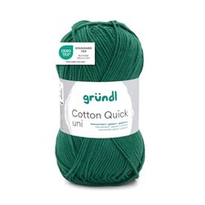 Pelote de laine - Vert sapin - 169 - 100% coton - 3/4 mm - Gründl - Cotton Quick Cotton price