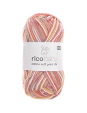 Rico design​ Pelote Rico baby cotton soft print dk azalée-jaune Cotton price